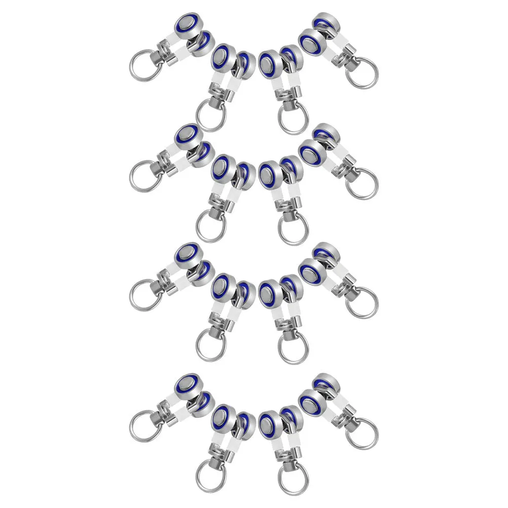 

16Pcs Curtain Bearings Smooth Sliding Heavy Load Curtain Track Gliders Ceiling Track Carriers