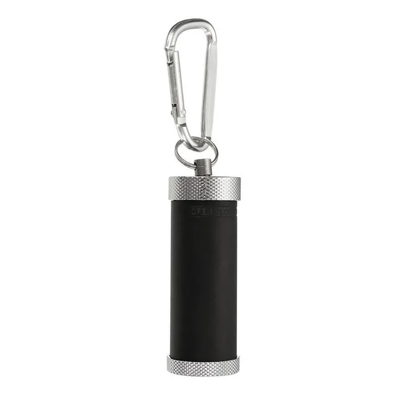 Portable Mini Cigarette Ashtray EDC Gadgets Metal Cylindrical Ashtray Keyring Key Chain Outdoor Pocket Smoke Ash Container