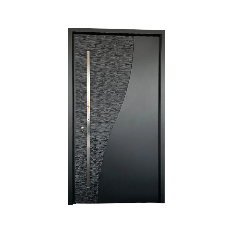

Modern High-end Entrance Door with Anti-Theft Feature Cast Aluminum Double Exterior Door Villas