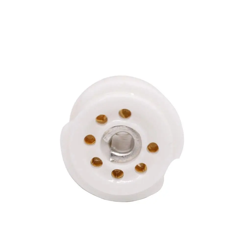 1Pcs PCB Mount Ceramic Tube 7Pin B7G DIY Valve Base Tin-Plated GZC7-F GZC7-F-G for EAA91 EC92 6X4 EZ90 6Z4 EF95 Audio Amplifier