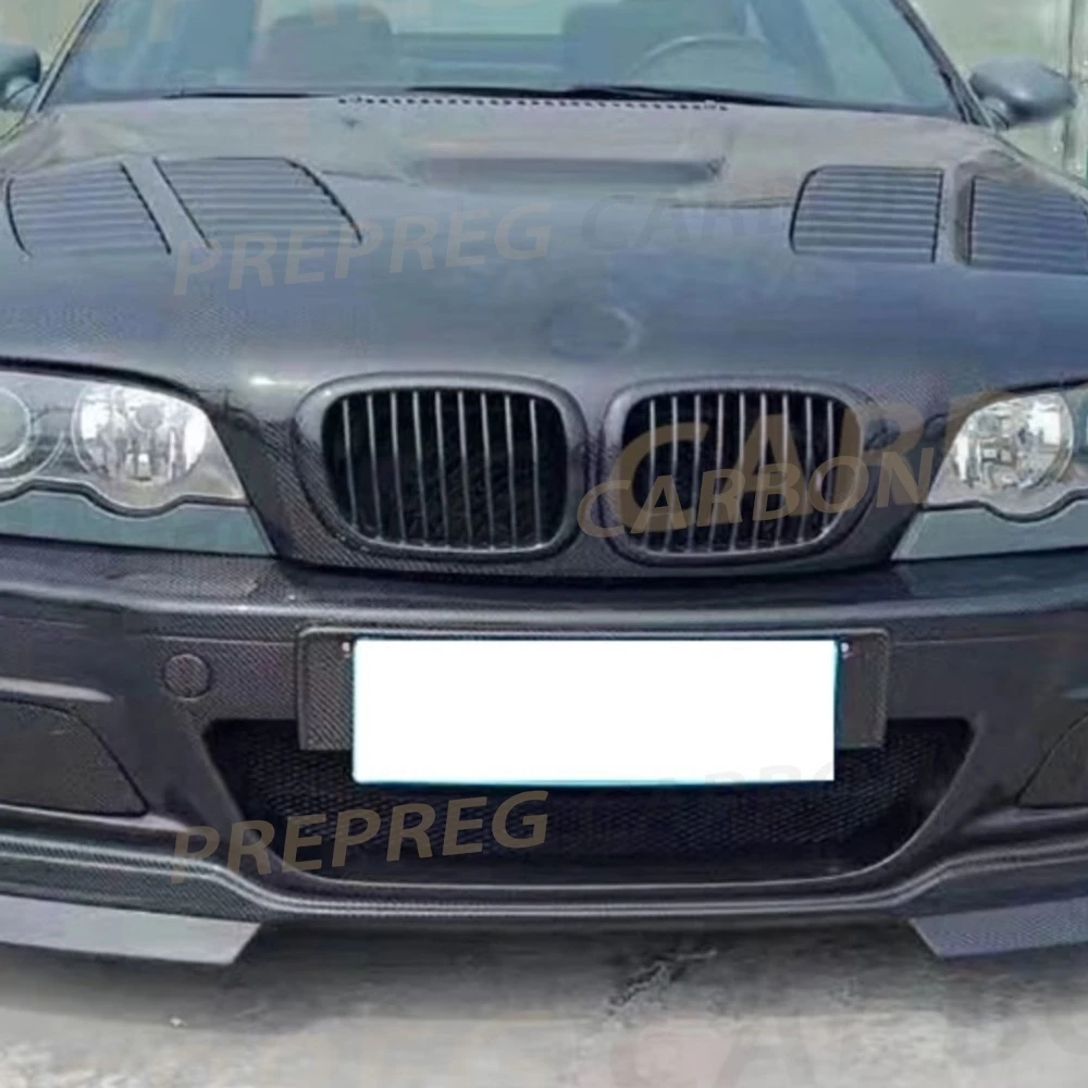 

Carbon Fiber Car Front Bumper Lip Guard BodyKit Car Accessories For BMW 3 Series E46 M3 Head Bumper Hugger Car Styling