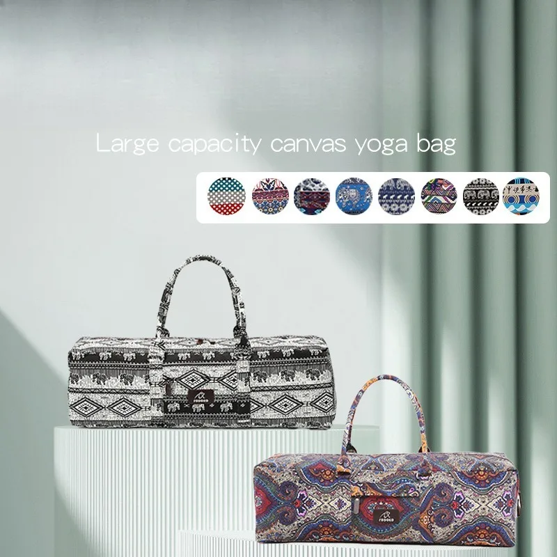 Canvas Sports Bag for Fitness Yoga Backpack Portable Yoga Mat Bag Big Capacity Yoga Bag Pilates Mat Case Sport Carriers