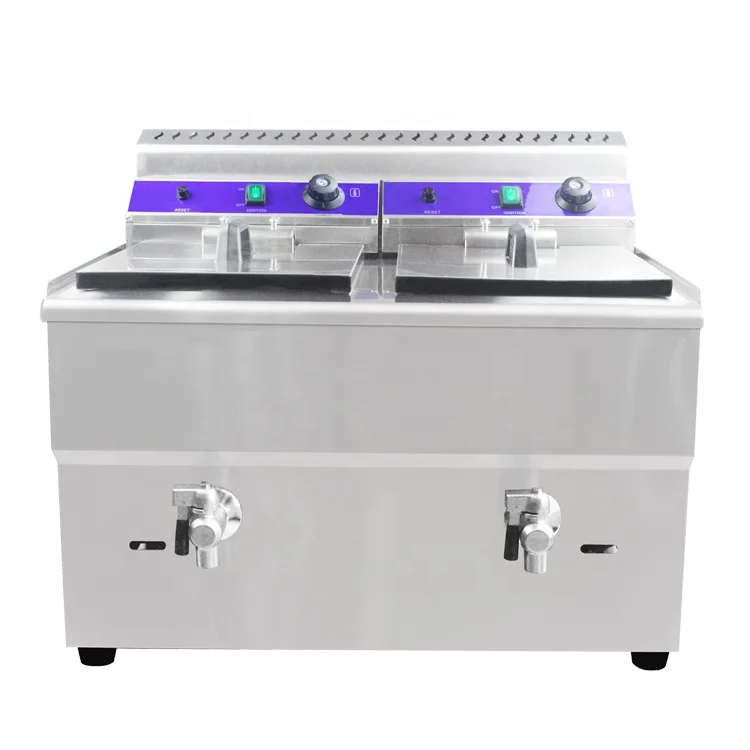 FryerCatering Equipment 34 Liters Commercial Deep Fryer With Temperature Control