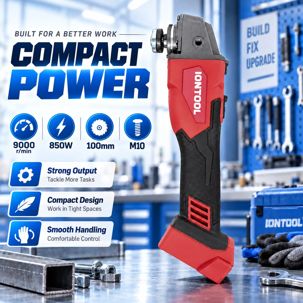 เครื่องเจียรไร้สายขนาดกะทัดรัด - Brushless Grinder 100Mm 850W บทวิจารณ์และราคา