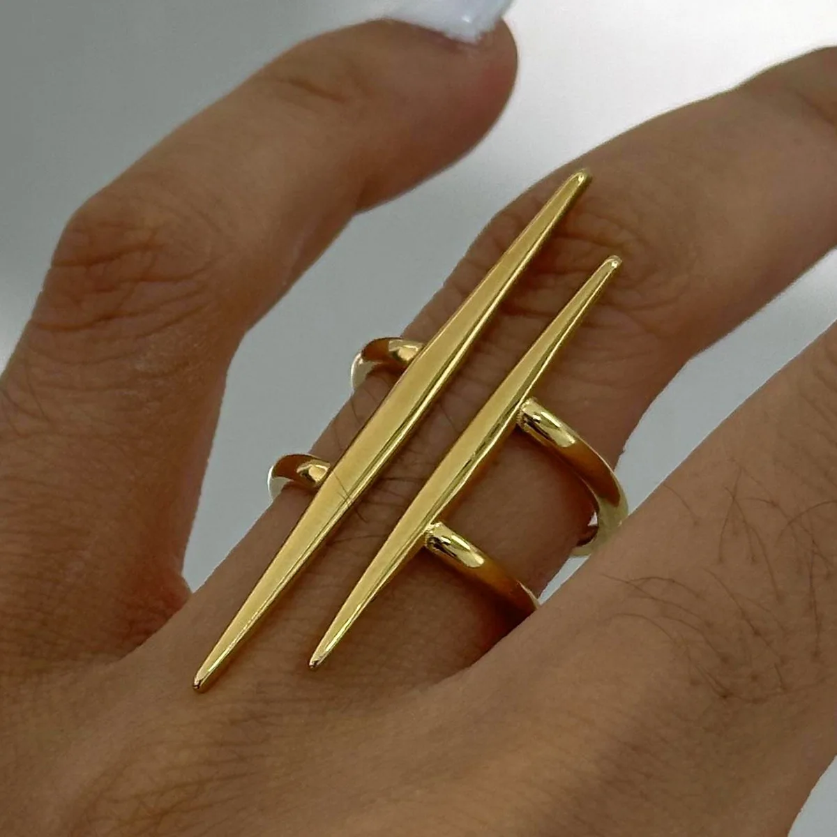 Yori Minimalist Stainless Steel Metal Geometric Open Ring for Women Rust Proof Personalized Jewellery Gift Wholesale