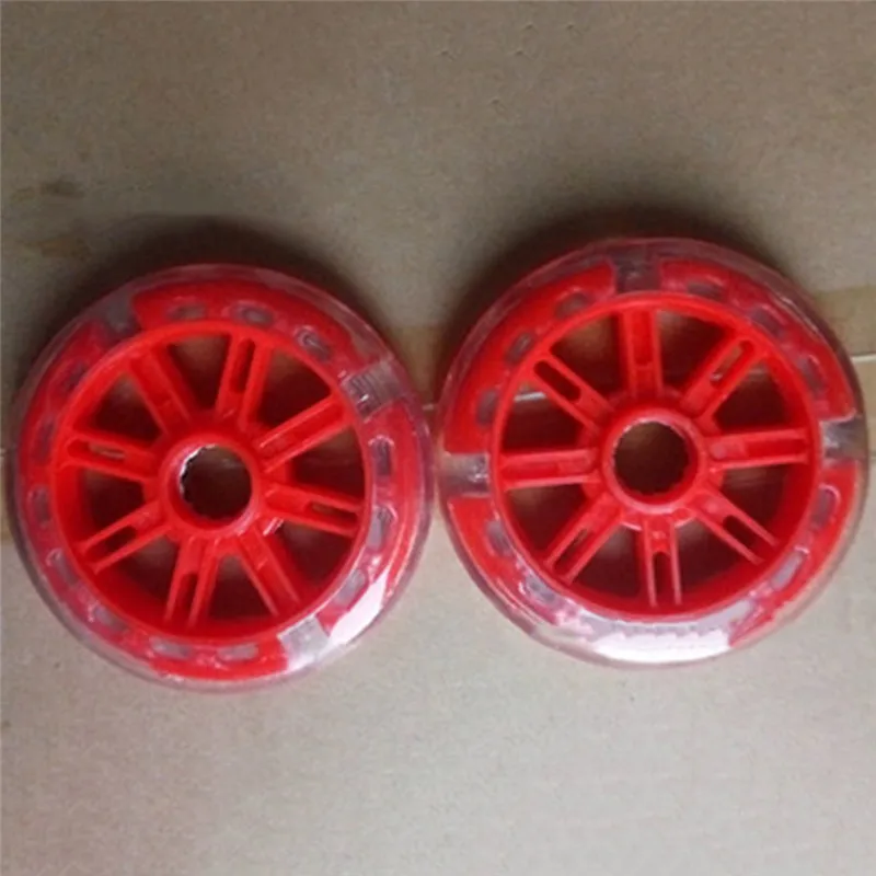 Scooter Wheel Children Flashing Wheel Lighting Wheel PU Material 110 Mm 2 Pcs / Lot Toy Scooter Wheel