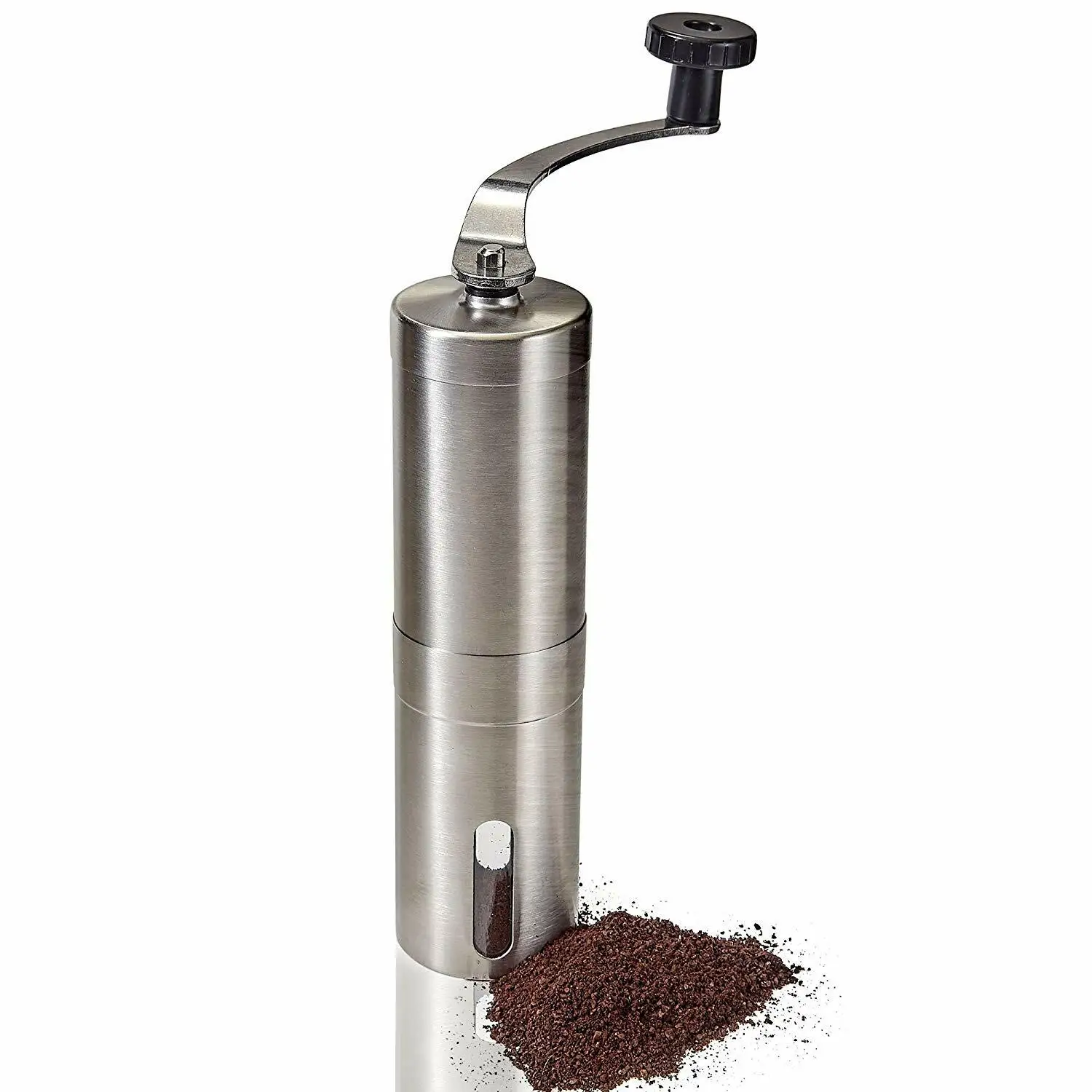 Manual Coffee Grinder – Adjustable Ceramic Conical Burr Coffee Bean Mill w/ Hand