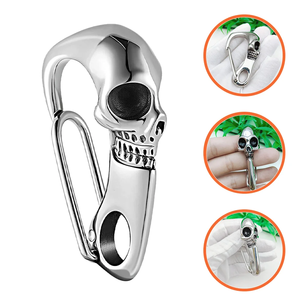 Stainless Steel Carabiner Clip Chain Key ganizer Gothic Decorative Heavy Duty Small Practical Small Carabiner Clip Gift