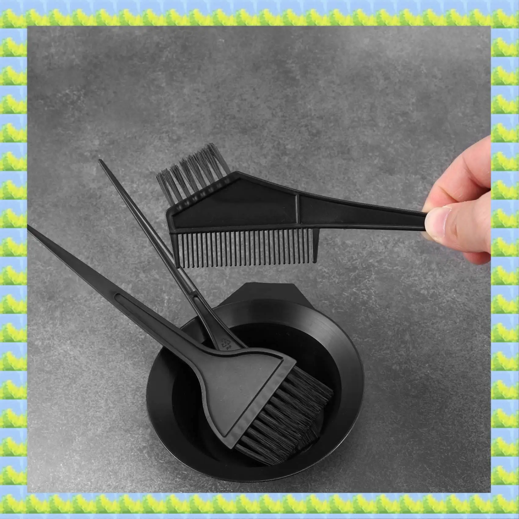 

FZFZ 8X чаша для краски для волос, расческа, кисти, набор инструментов, набор оттенков, окраска