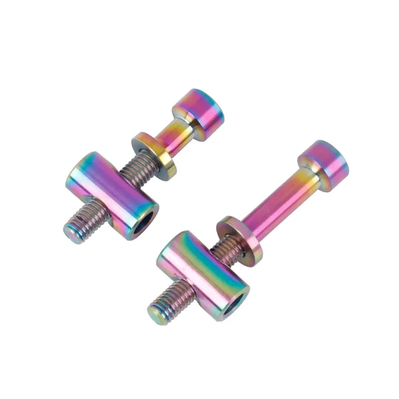 AliExpress DEEMOUNT M5x30/40mm Seatpost Bolts Titanium Alloy Bicycle Saddle Fastening Screws M4 Hex Slot CNC-machined TC4 Ti MTB Road Bike Parts