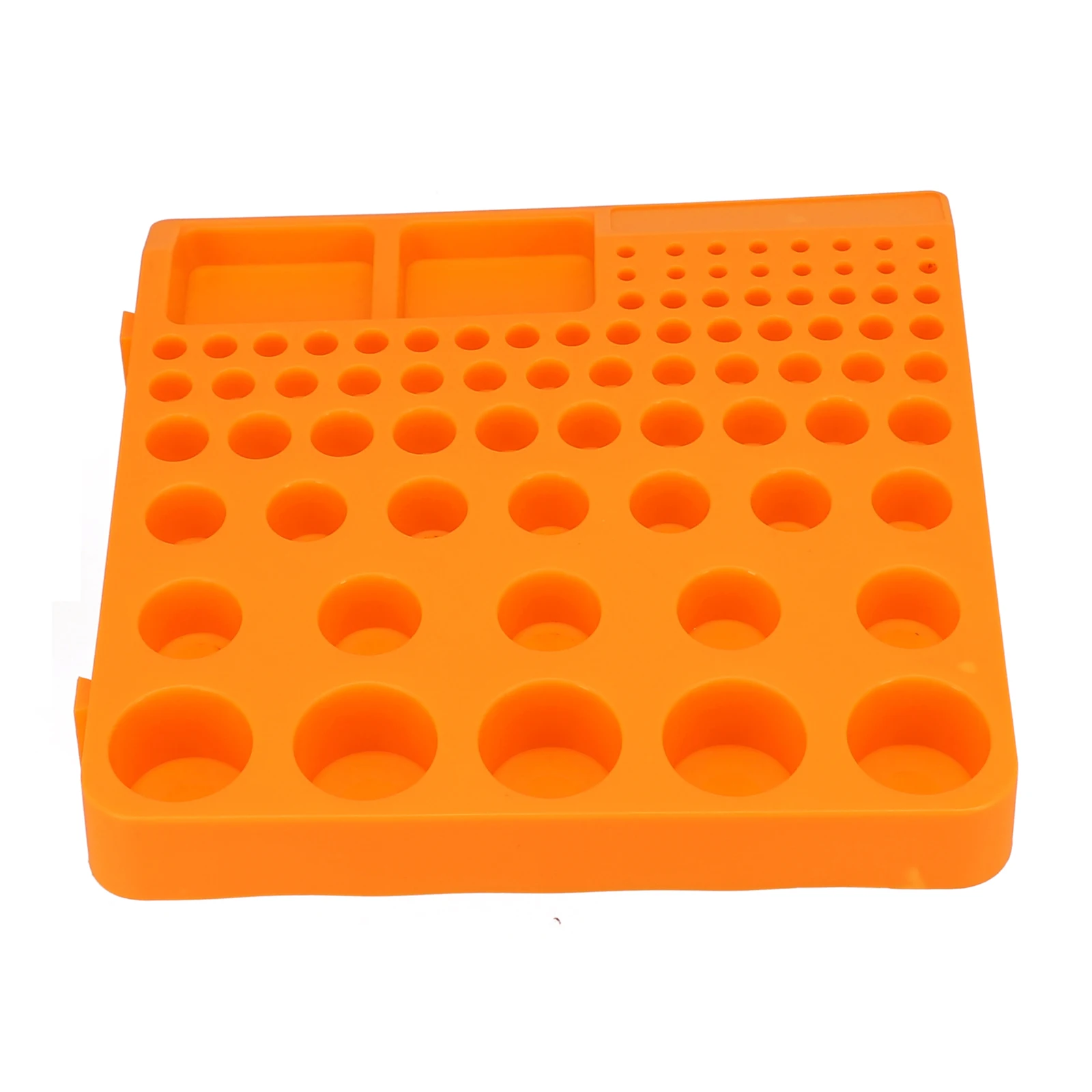 80Holes Collet Storage Box Plastic Collet Storage Box Collet Holder Organizer Case For Milling Cutter Tool 4-33