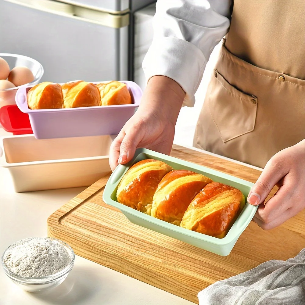 1Pc Silicone Bread Loaf Pan Cake Mold Nonstick Silicone Homemade Loaf Bread Toast Mould Kitchen Accessories Pastry Tools