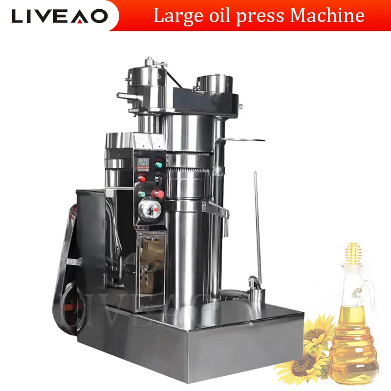 Large Commercial Hydraulic Oil Press Machine 2023 New Hot And Cold Pressing Sesame Oil Press Machine