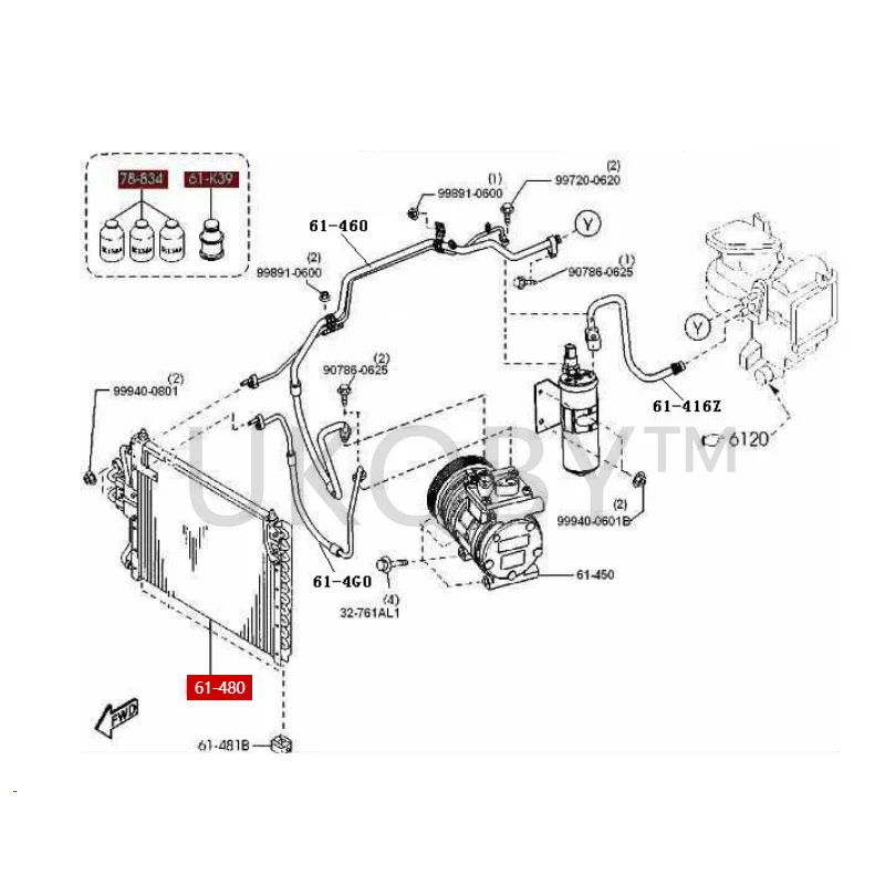 SA0061480M1 Suitable for Haima 7 Knight S3 Haima S7 Air conditioning condenser, air conditioning cooling network