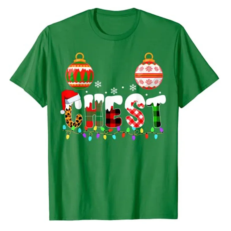 Funny Chest Nuts Couples Christmas Chestnuts Adult Matching T-Shirt Xmas Costumes for Couples His and Her Girlfriends Boyfriends