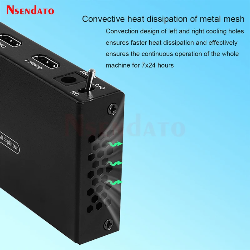 HDMI الفاصل 4K 1X2 1X4 1 في 2 خارج عرض مكررة مكبر للصوت 1x4 الفاصل hdmi 1 في 4 خارج HDMI موزع الفيديو للتلفزيون XBox