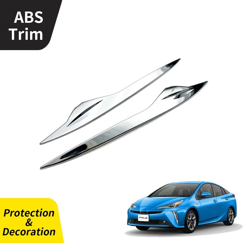 

2 Pcs Suitable for Toyota 2019 Prius 50 Series Front Headlight Strip High Quality ABS Automotive Styling External Accessories