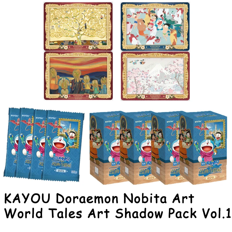 KAYOU Doraemon Nobita Art World Tales Shadow Pack Vol1 Premium Trading Cards Collectible Gift For Fans