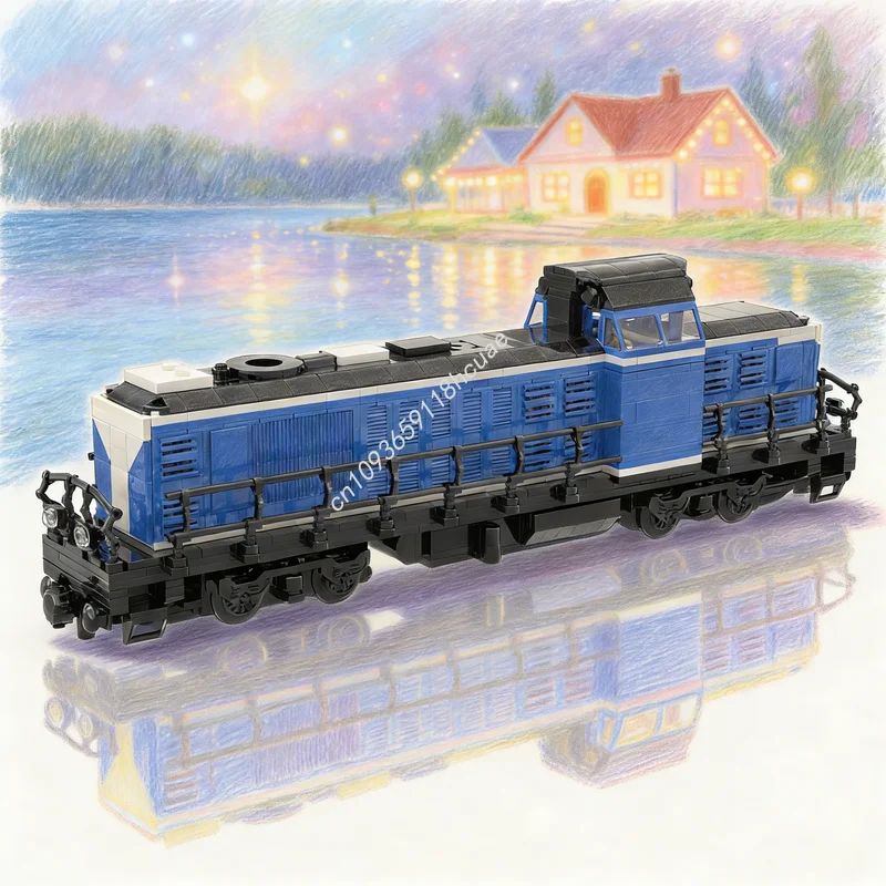 

1124pcs MOC Locomotive Diesel BB Train RC Model Building Blocks Toys Construction DIY Education Idea Christmas Gift Brick Kids