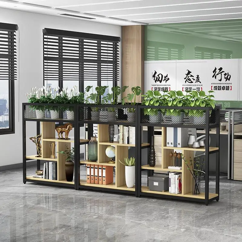 Partition fence catering flower stand shelf bookshelf living room dining room low partition decoration