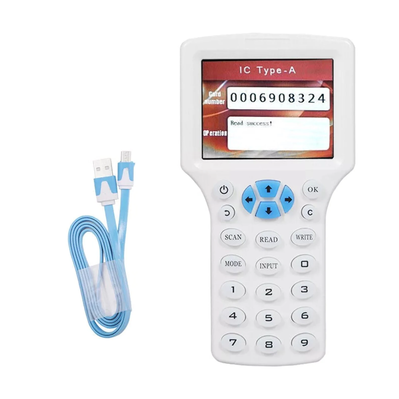 

10-частотный NFC-считыватель смарт-карт, писатель, RFID-копир, Дубликатор, 125 кГц, 13,56 МГц, USB-брелок, программатор, копия ключей, зашифрованная карта