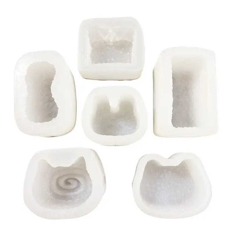 Pinch silicone mold DIY handmade cute kitten rabbit toast cat ear soap cake baking mold