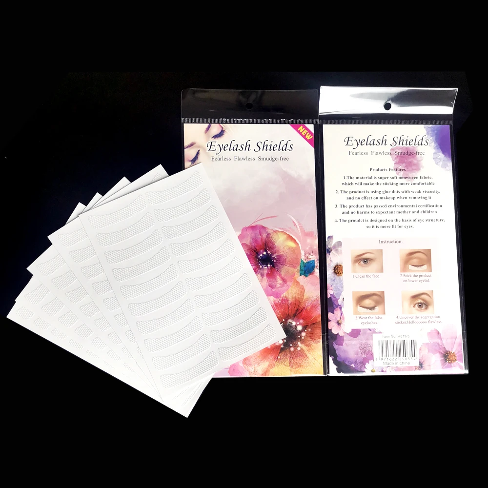 200pcs Non-woven Eyelash Patches Eyelash Extension Tape Medical Fabrics Patches Under Eye Pads Grafting Eyelash Eye Patch