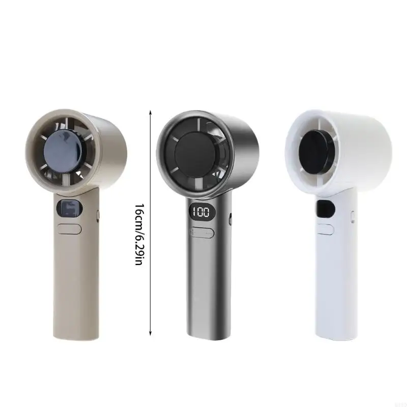 918D Quạt cầm tay động Rechargeables Hài quạt làm mát Digital Digital Digital