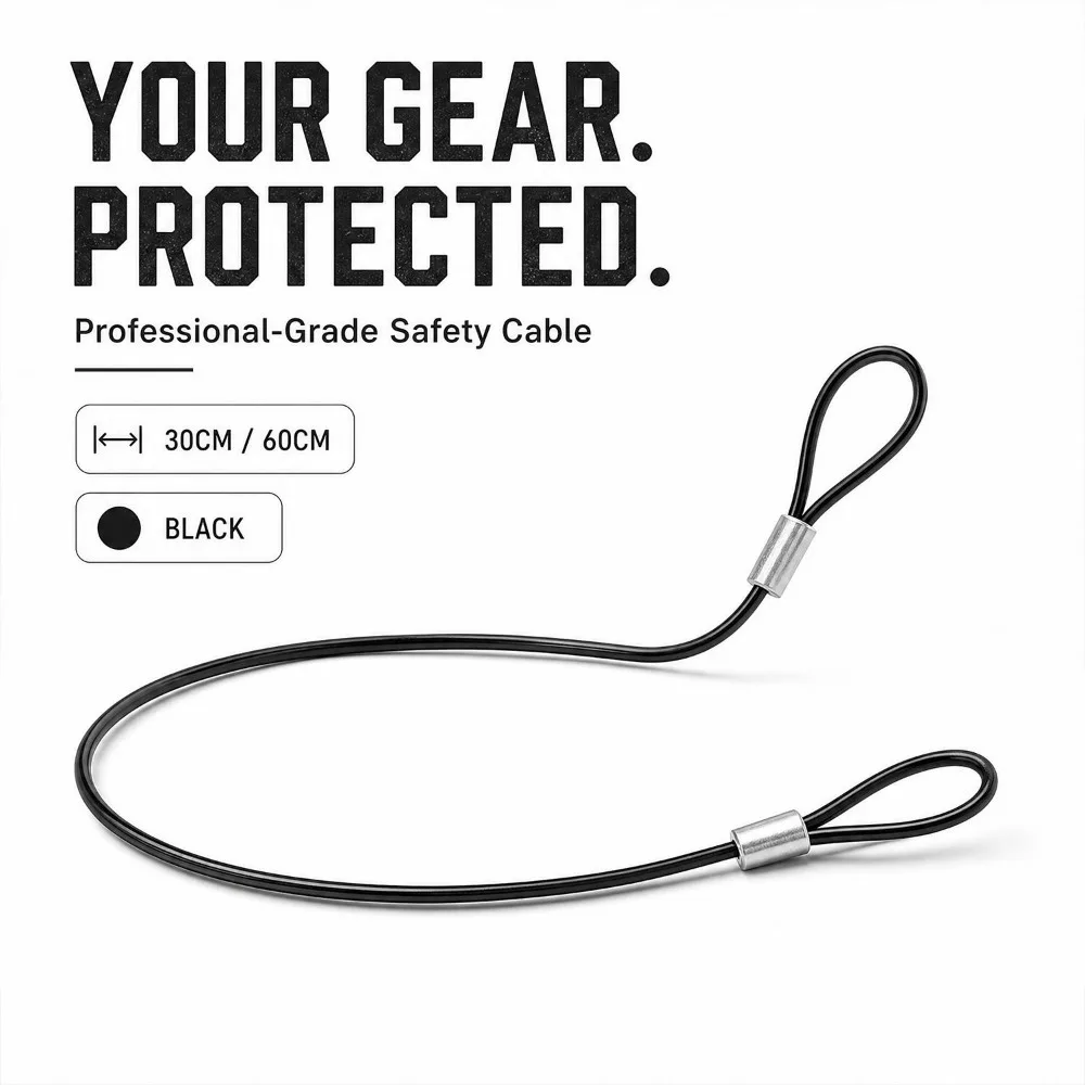 60CM/30CM Anti-lost Wire Rope Safety Rope Lanyard for GoPro 13 12 11 Hand Hanging Ropes for DJI Osmo Action 5 4 for Pocket 4 3