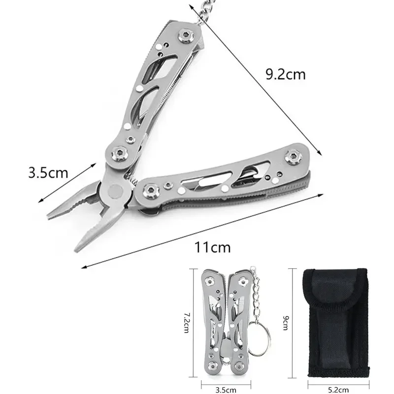 2024 Outdoor Multitool Camping Survival Portable Stainless Steel Edc Folding Multifunction Tools Emergency survival Knife Pliers