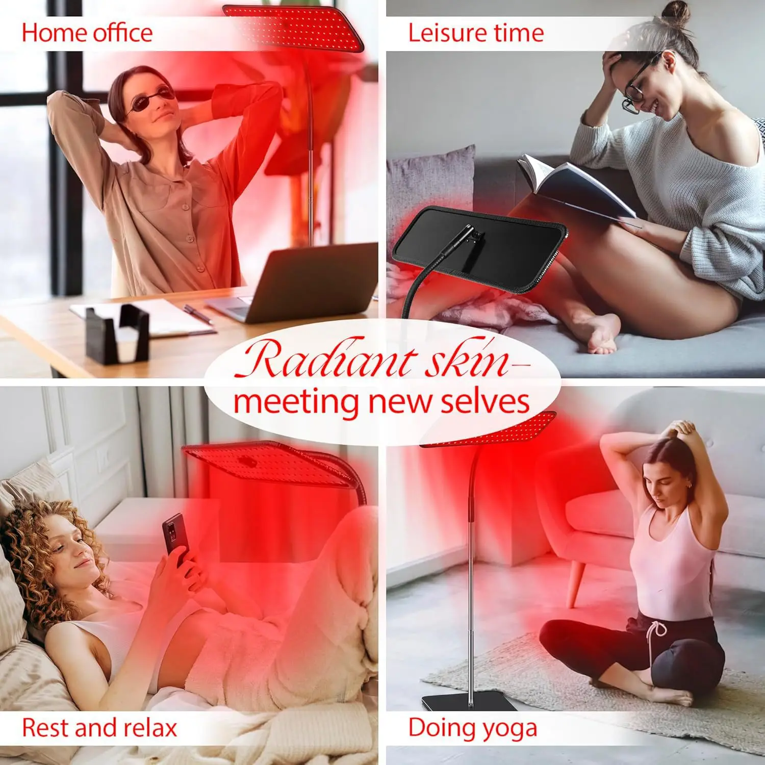 Red Light Full Body LED Infrared Beauty Skin Care Lamp