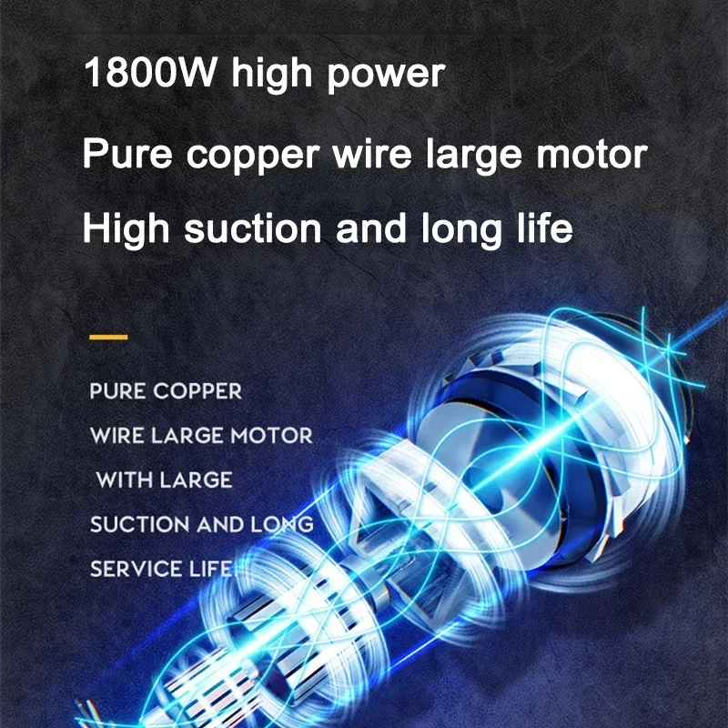 Home Electric 1800w Vacuum Cleaner Big Suction Home Vacuum Cleaner Powerful Commercial Beauty Sewing Hotel High Power Industrial