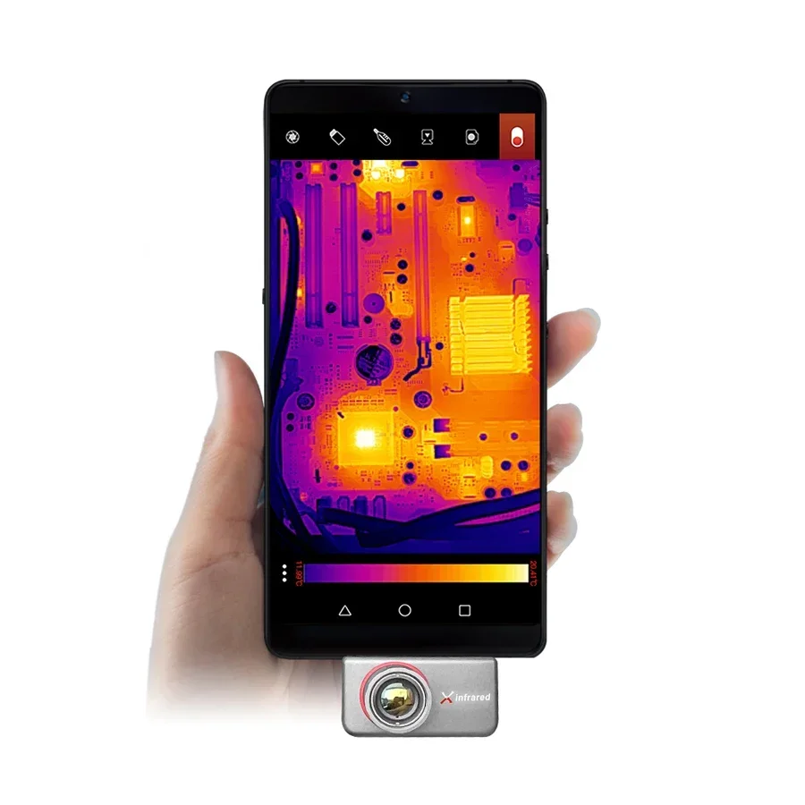 

High precision mobile phone thermal image infrared camera android thermographic