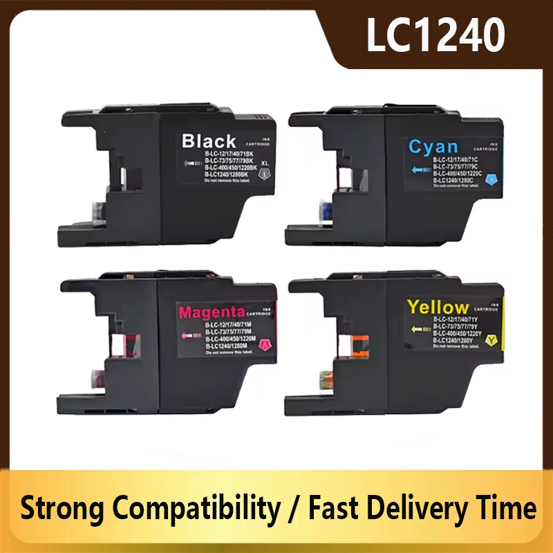 LC1220 LC1240 LC1280 LC73 LC75 LC12 Ink Cartridge For Brother MFC J430W J825DW J5910DW J625DW J6510DW J6710DW J6910DW J6710DW