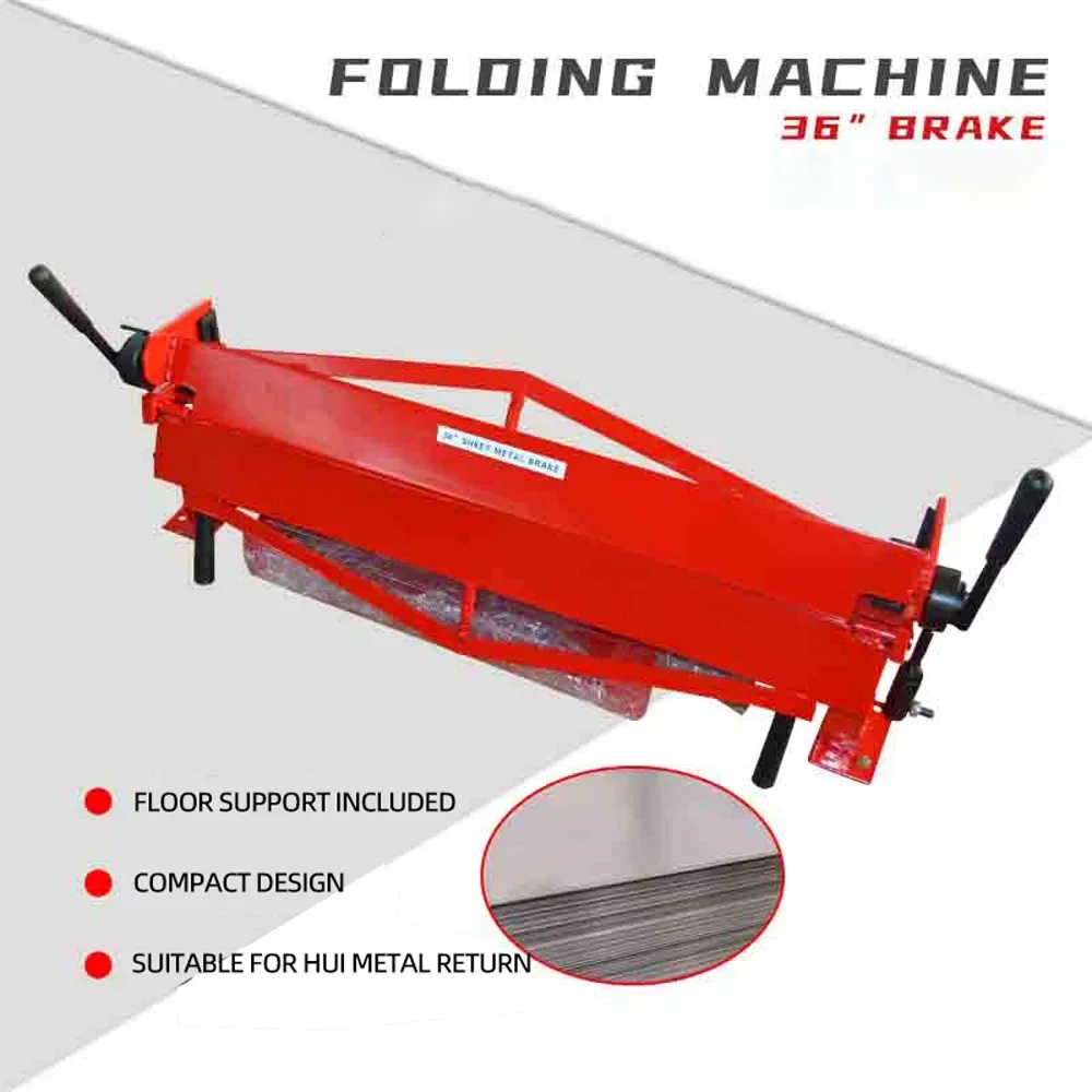 36 Inch Sheet Metal Bending Machine Compact High Floor Bracket Bending Angle 120°