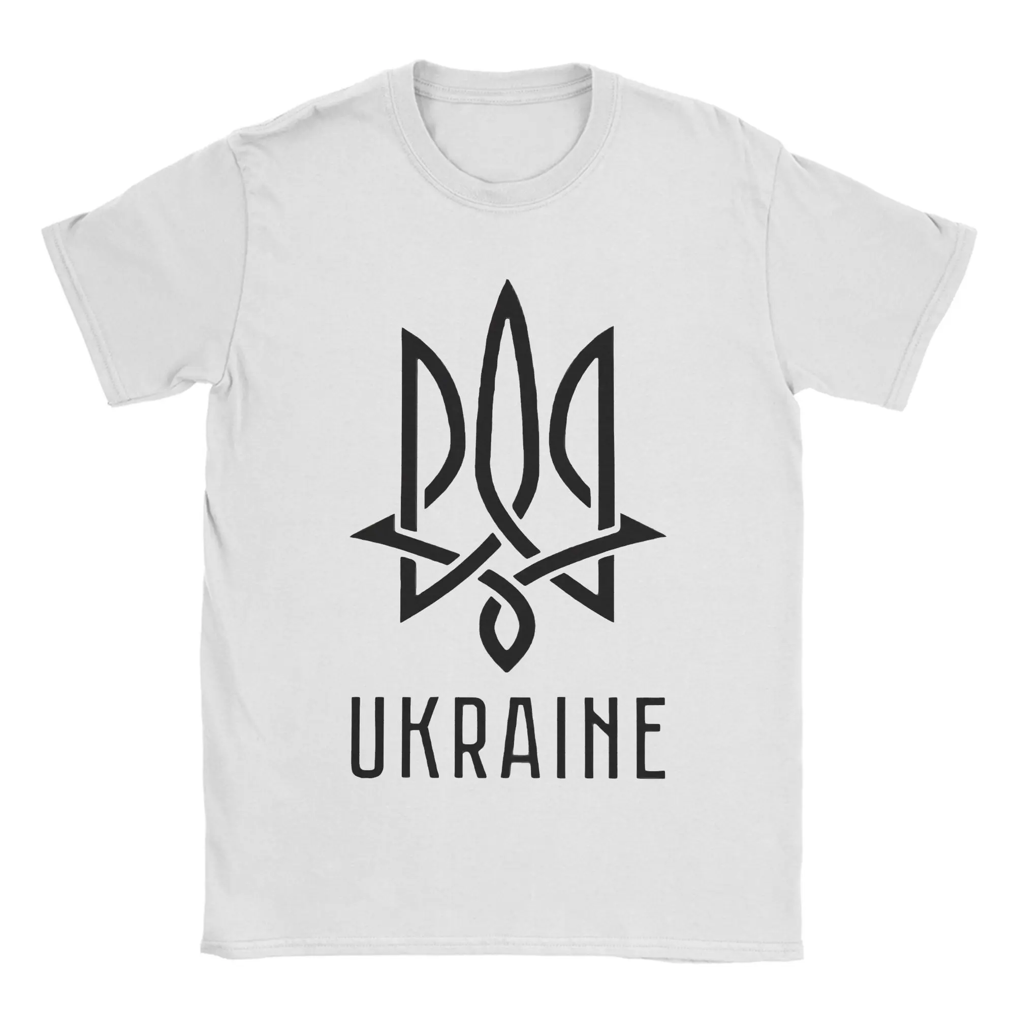 Ukraine Tryzub Cotton T Shirt For Men Summer  Vintage T Shirts Harajuku Tee Shirt Oversized Cheap Clothes