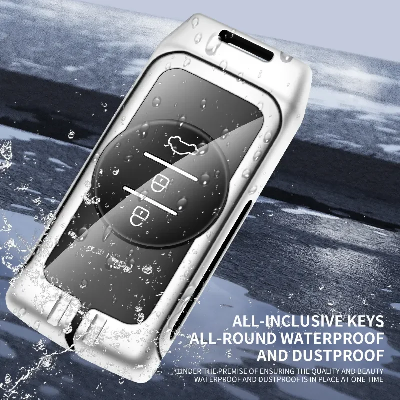 Zinc Alloy Car Remote Key Case Cover for Chery Tiggo7 5Xplus 3X Protection Shell Keychain Bag Keyless Interior Accessories