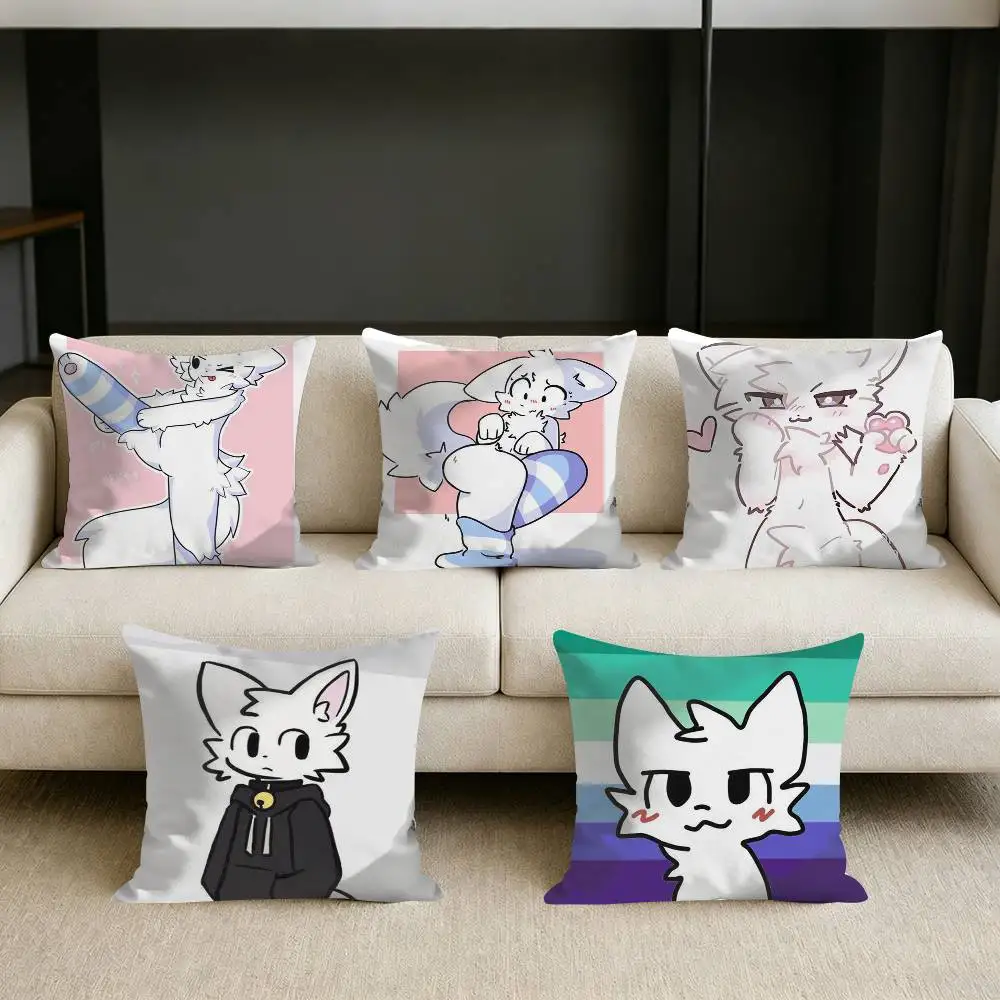 

Boy-Kisser Cat-S Cute Square Sofa Pillow Cover Solid Color Living Room Home Decor Cushion Case