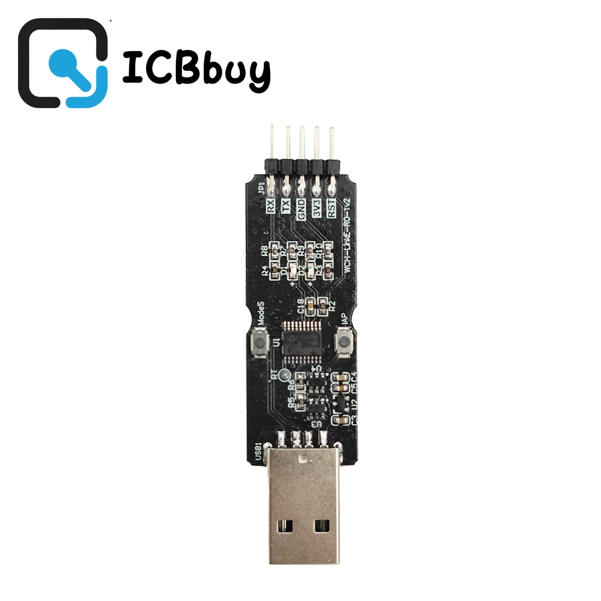 WCH LinkE CH32V003 EVT MCU Download Debugger RISC-V Architecture MCU/SWD Interface ARM Chip 1 Serial Port to USB Channel