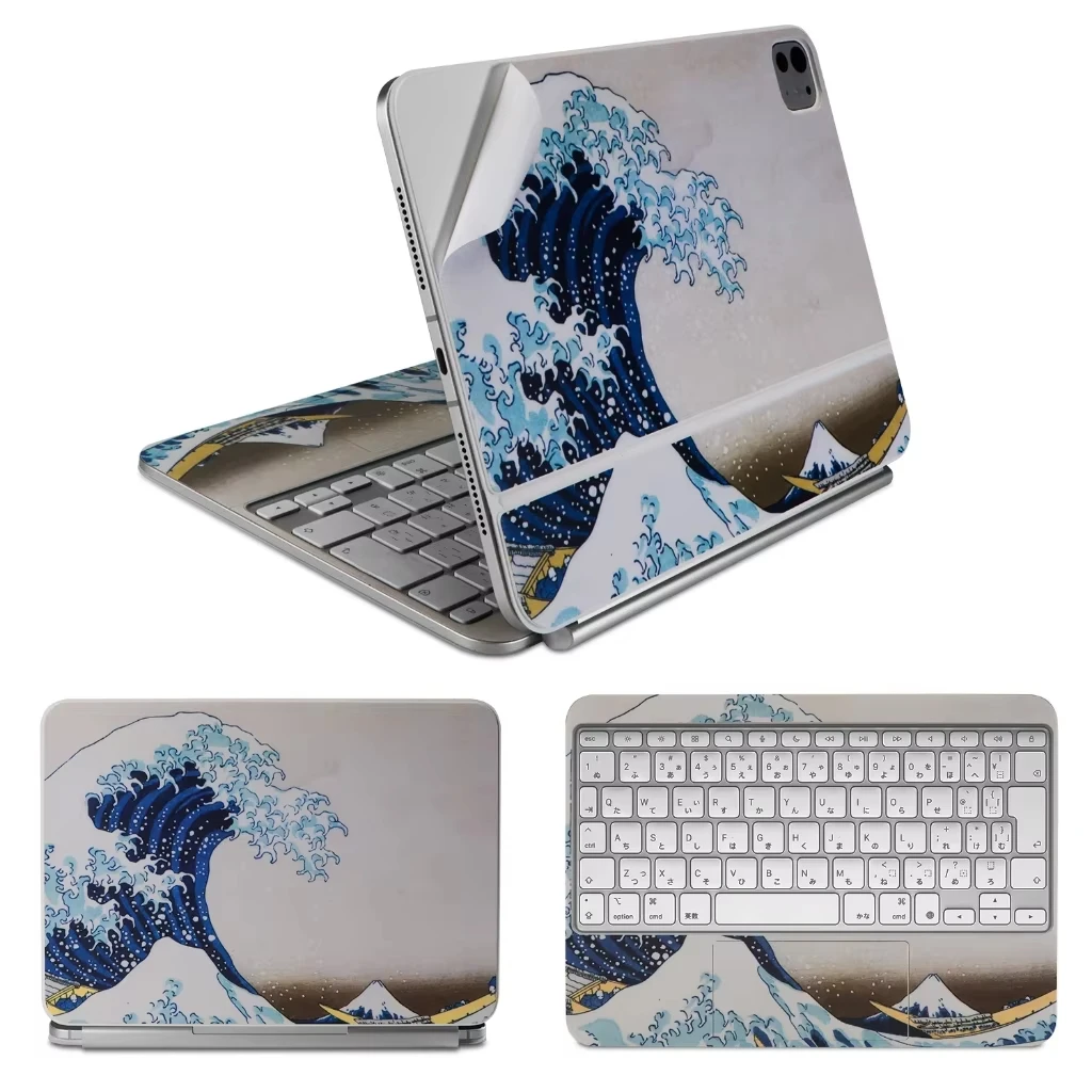 

For 2025 iPad Pro M4 Air M2/M3 11/13 in Magic Keyboard Skin Sticker Full Body Protector Vinyl Durable Materials Colourful Skin
