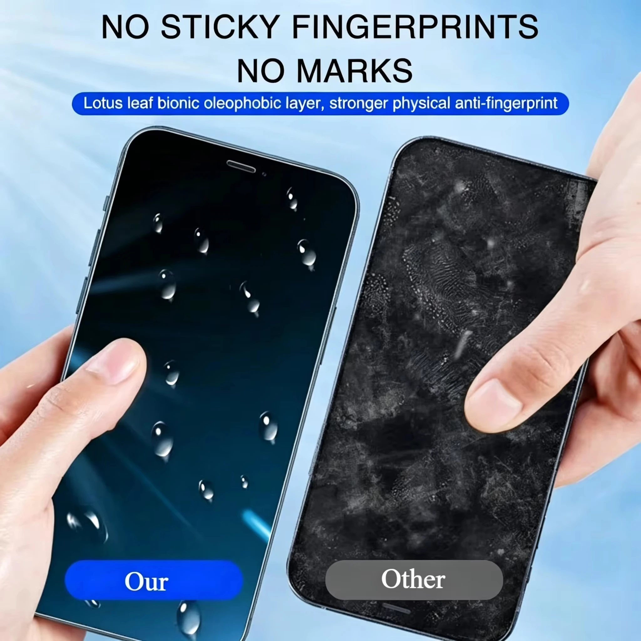 1-4PCS 9H Hardness Tempered Glass For iPhone 17 18 15 13 11 16 12 14 Pro Max HD Screen Protector For iPhone 6 7 8 Plus X XR XS