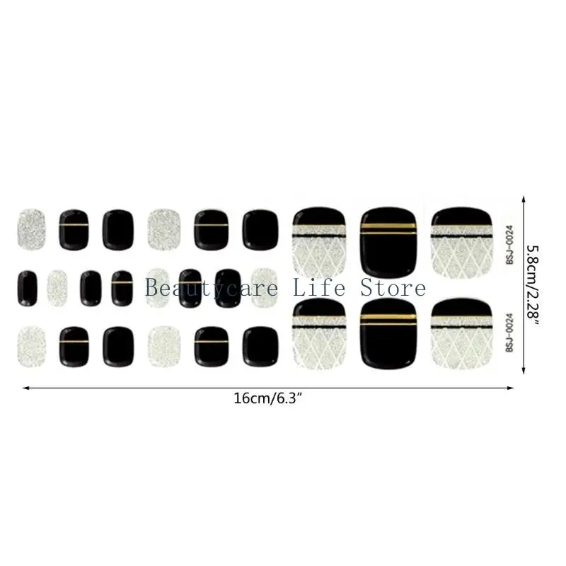 652C Autorbuito brillo brillo brillo brillo Cañas manicura manicura Arte uña pegatinas uñas