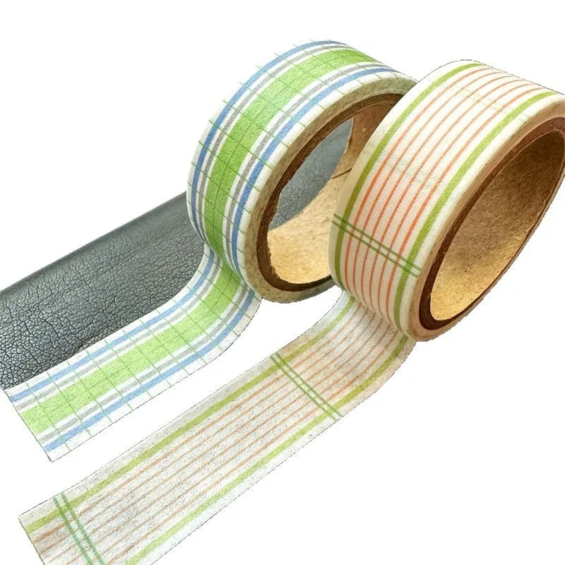 Korean Style Paper Tape Handbook Decoration Material Basic Checkered DIY Sticker Ins Style