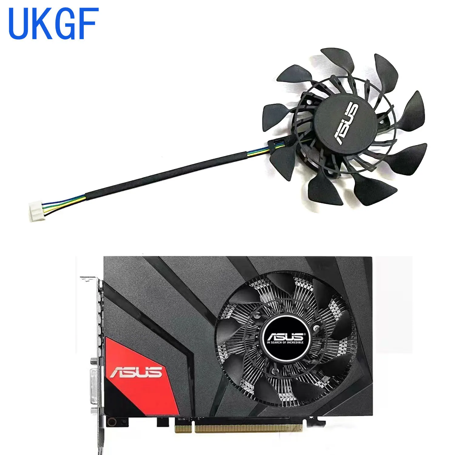 T129215SU FD9015U12S  PLA09215S12H 85mm 4Pin GTX970 GTX760 GPU Cooler FanFor ASUS GeForce GTX760 670 970 MINI Graphics Card Fan