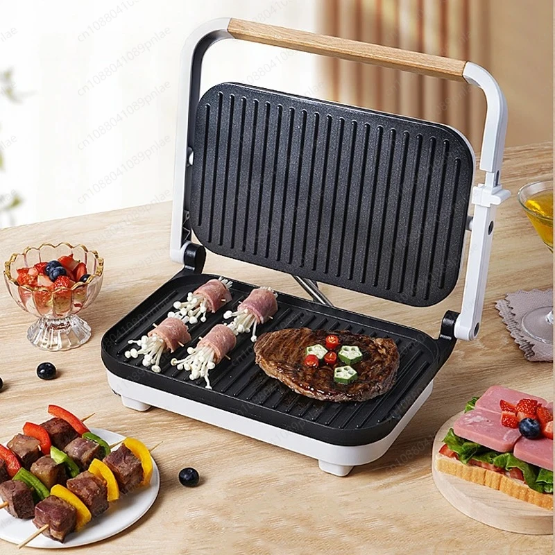 1200W Fully Automatic Electric Fryingl Pan Multifunction Household Steak Machine Non-Stick Grill Tray Double-sided Heating 220V
