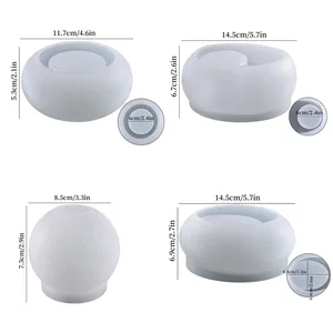 Kalıptaki 6 büyük satış, silikon abajur-no. 4