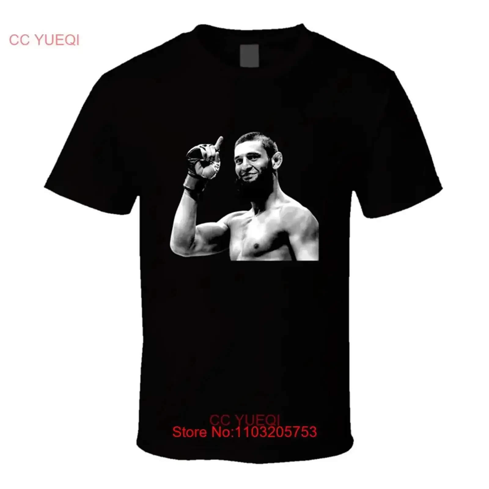 

Khamzat Chimaev Wrestler Fight Martial artist Boxing Sport Fan T Shirt New vintage Washed graphic designer clothes Versatile