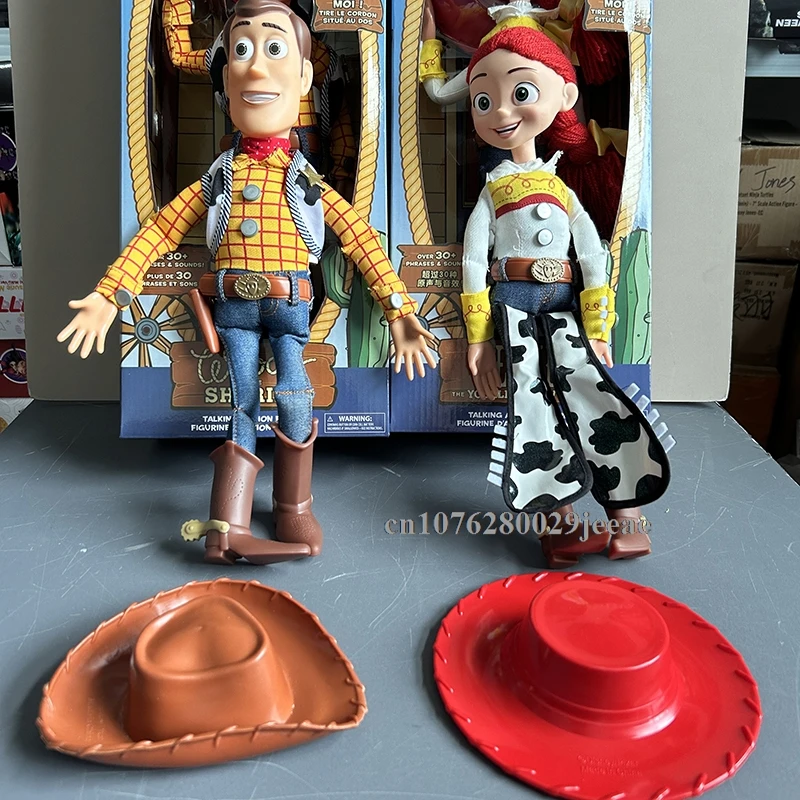 Disney Toy Story 4 Sceriffo parlante Woody Jessie Buzz Cuore rosso Cavallo Cartoon Slinky Dog Parlante Action Figure Doll Regalo di compleanno