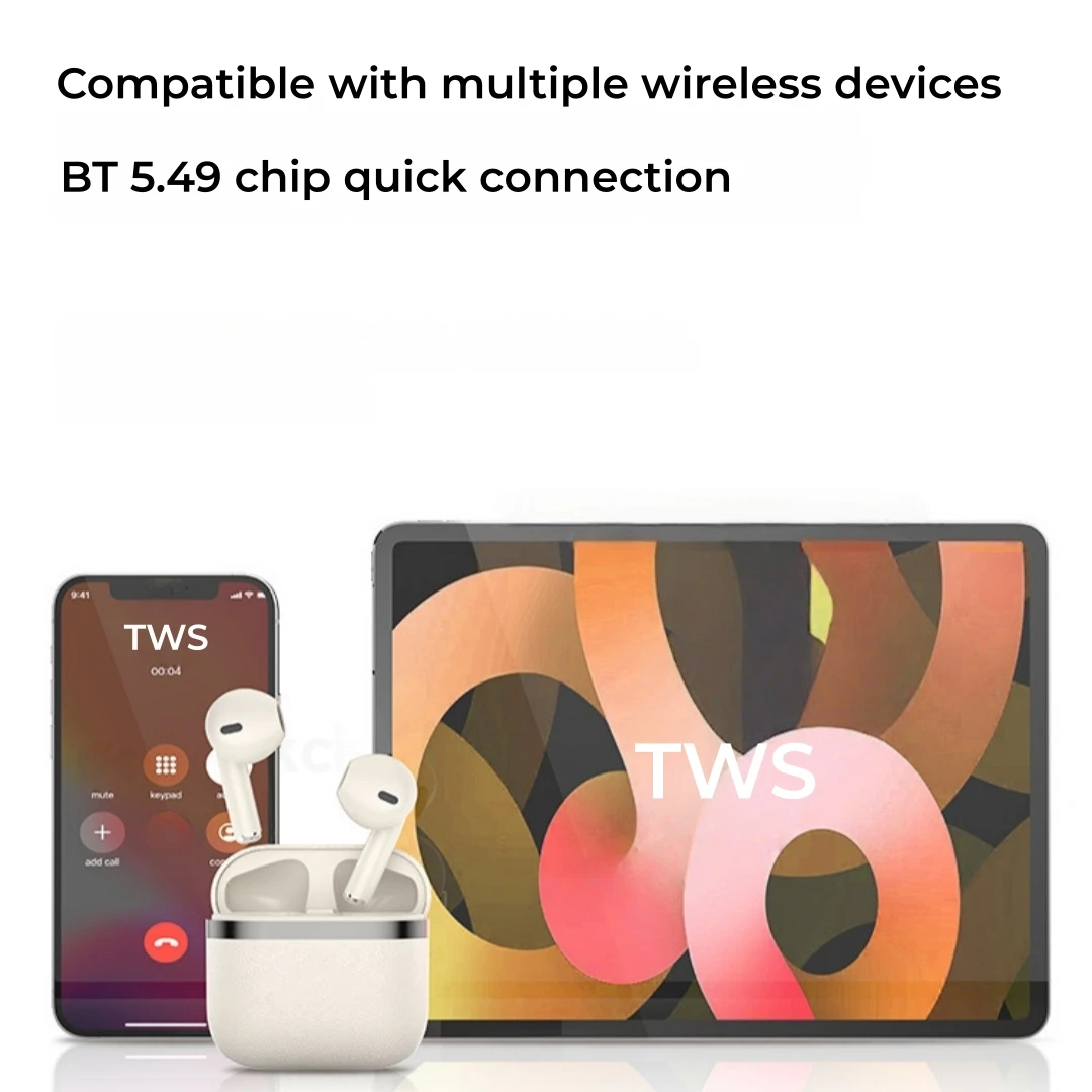 True Wireless Bluetooth 5.49 Earphones with a 72 Hour Battery Life, Semi In Ear Bluetooth Earphones for Christmas and Birthday