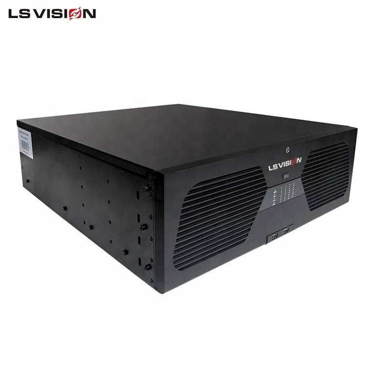 LSVISION H.265 Hi3536 P2P IP Video Surveillance 64CH Network Video Recorder 64 Channel NVR Support 16 Sata 1 ESATA